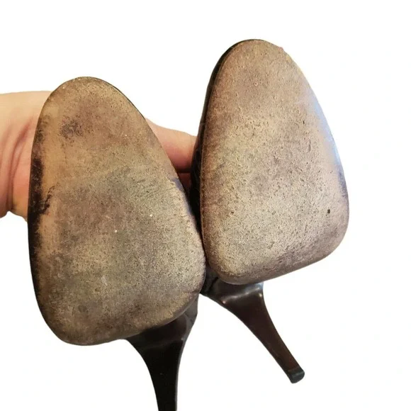 Balenciaga Brown Alligator/Leather Woman's 4" Heel Size 40 = US 10 - Picture 11 of 12